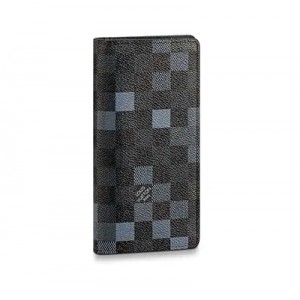 ルイ ヴィトン LouisVuitton ポルトフォイユ・ブラザ ダミエ 長財布 N60162