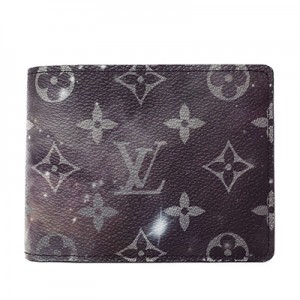 ルイヴィトン LOUIS VUITTON モノグラム ギャラクシー 二つ折り財布 ポルトフォイユ・ミュルティプル  カードケース M67429
