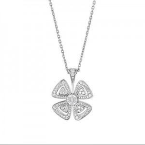 ブルガリ エレガント BVLGARI☆FIOREVER ネックレス ホワイトゴールド 354496