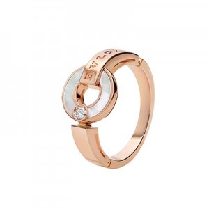 BVLGARI ブルガリブルガリ オープンワーク リングダイヤ指輪 18K 354425