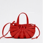 ボッテガベネタ BOTTEGA VENETA レザー クロスボディ 2way バッグ チリレッド スモール/ ショルダー 651819VMAUH8903