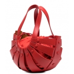 ボッテガベネタ BOTTEGA VENETA レザー クロスボディ 2way バッグ チリレッド スモール/ ショルダー 651819VMAUH8903