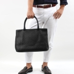 ボッテガヴェネタ BOTTEGA VENETA トートバッグ イントレチャート ナッパ ブラック 428331 V0016 8175 メンズ