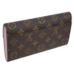 ルイヴィトン財布  LOUIS VUITTON ヴィトン LV モノグラム ファスナー長札 ポルトフォイユ・サラ ローズ・バレリーヌ M62235