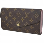 ルイヴィトン財布  LOUIS VUITTON ヴィトン LV モノグラム ファスナー長札 ポルトフォイユ・サラ ローズ・バレリーヌ M62235
