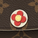 ルイヴィトン 長財布 レディース LOUIS VUITTON  ブラウン レッド M68331​