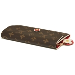 ルイヴィトン 長財布 レディース LOUIS VUITTON  ブラウン レッド M68331​