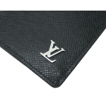 ルイヴィトン 財布 LOUIS VUITTON ヴィトン タイガ LV メンズ ファスナー長札 16枚カード ポルトフォイユ・ブラザ ノワール LVシルバーロゴ  M30285