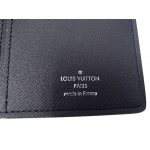 ルイヴィトン LOUIS VUITTON ポルトフォイユブラザ 二つ折り長財布 ブルーxブラック  タイガ メンズ ブルーライン M30558​