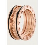 ブルガリ BVLGARI【ビー・ゼロワン】スタッズ リング PG/オニキス 357987