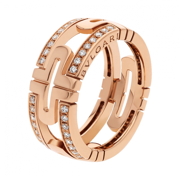 ブルガリ BVLGARI リング レディース パレンテシ 750PG ダイヤモンド 指輪 AN856914