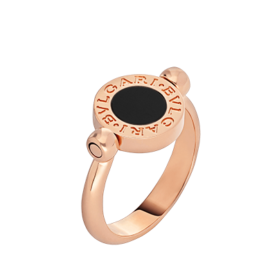 ブルガリ BVLGARI 18Kピンクゴールド Onyx リング AN856192