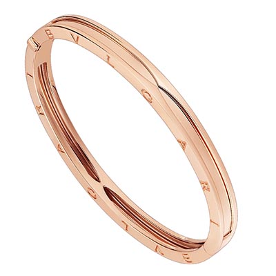 ブルガリ Bvlgari 18Kピンクゴールド ビー・ゼロワン ロゴブレスレット 355258