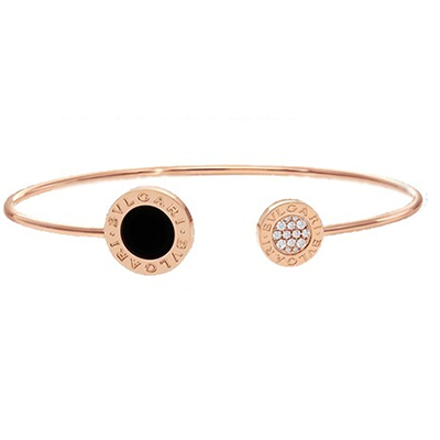 ブルガリ BVLGARI オニキス パヴェダイヤモンド ブレスレット 356186