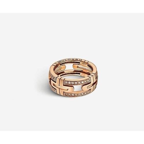 ブルガリ BVLGARI リング レディース パレンテシ 750PG ダイヤモンド 指輪 AN856914