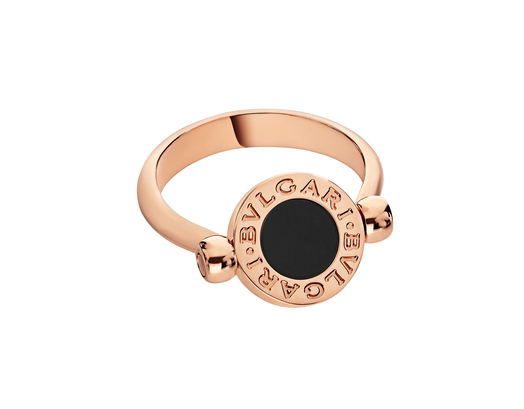 ブルガリ BVLGARI 18Kピンクゴールド Onyx リング AN856192