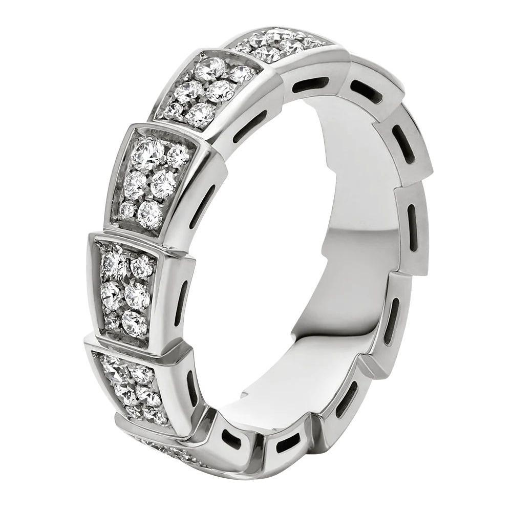 ブルガリ Bvlgari 18Kホワイトゴールド セルペンティ ヴァイパー リング  35795420