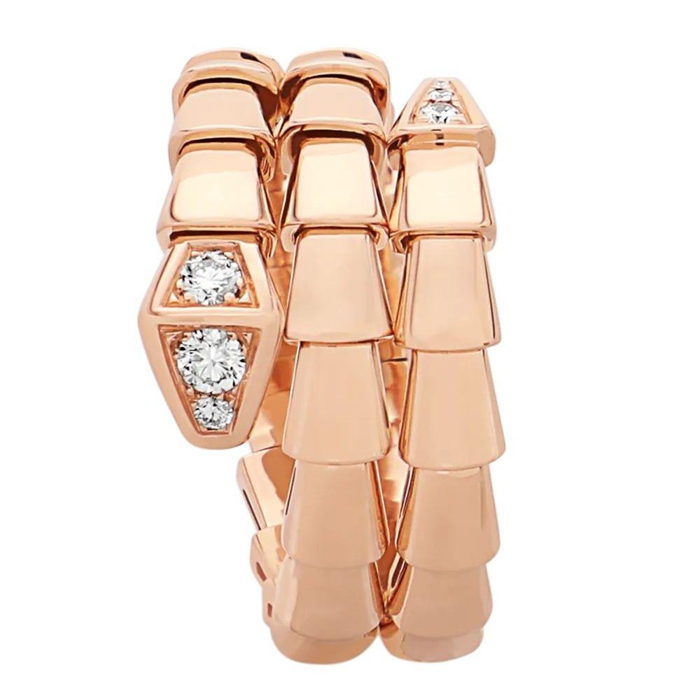 ブルガリ Bvlgari 18Kピンクゴールド セルペンティ ヴァイパー リング 35795421