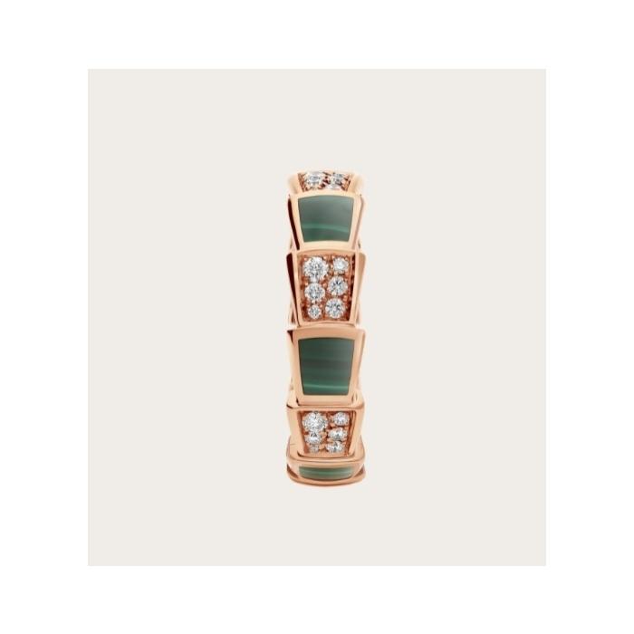 ブルガリ BVLGARI SERPENTI VIPER リング 18K ピンクゴールド ダイヤ 355019