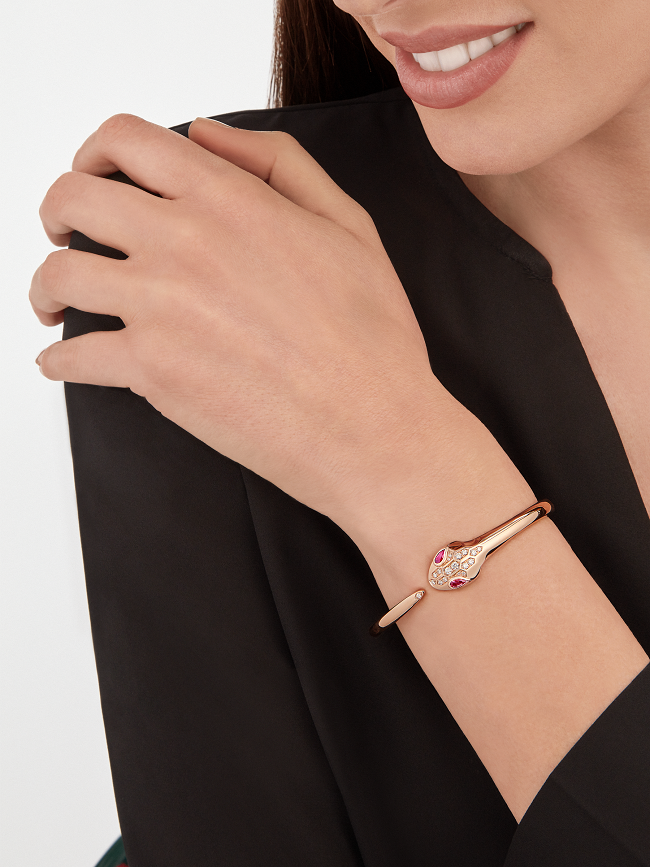 ブルガリ BVLGARI SERPENTI ブレスレット ルベライト 352819
