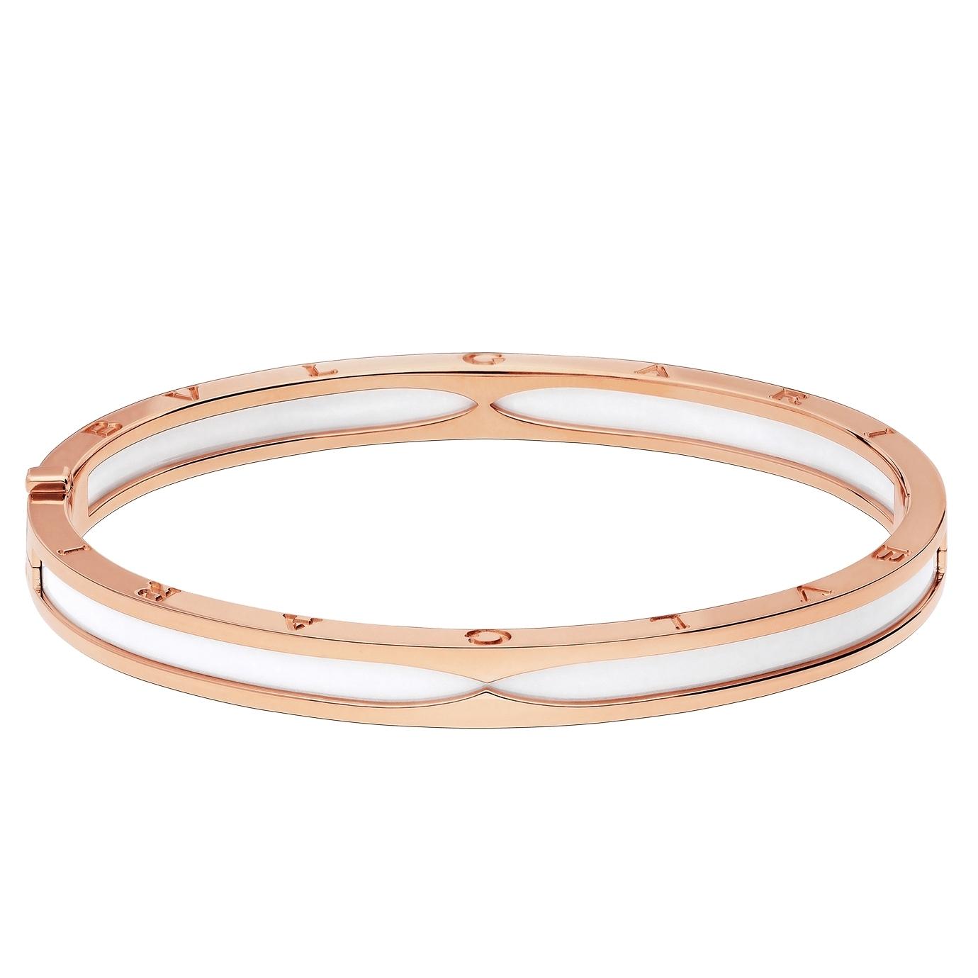 ブルガリ Bvlgari 18Kピンクゴールド ビー・ゼロワン ロゴブレスレット  355257