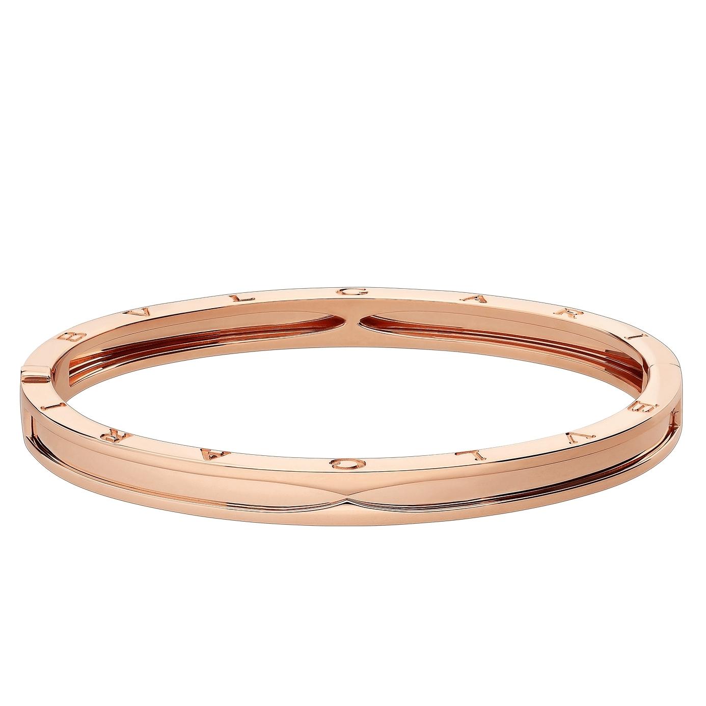ブルガリ Bvlgari 18Kピンクゴールド ビー・ゼロワン ロゴブレスレット 355258