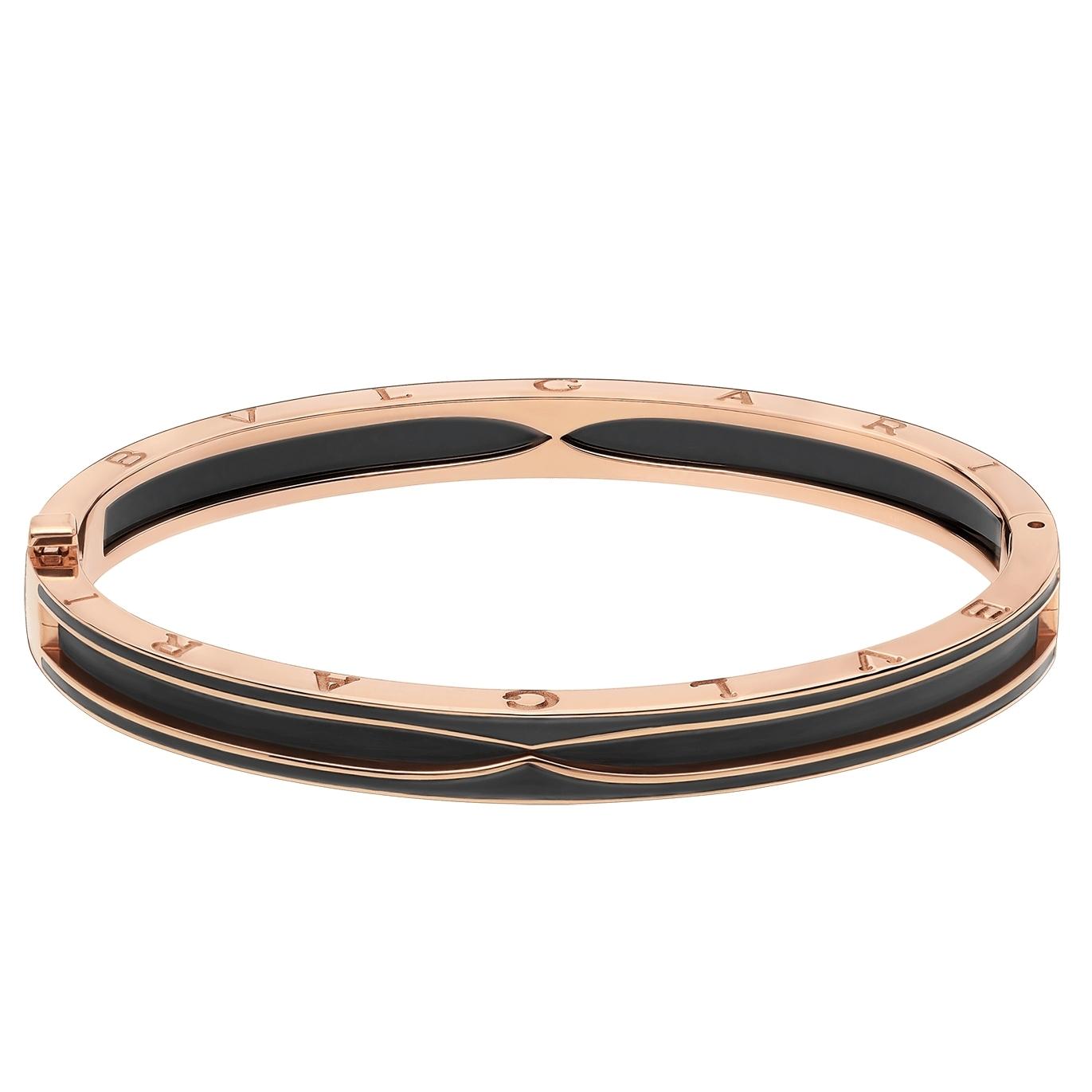 ブルガリ Bvlgari 18Kピンクゴールド ビー・ゼロワン ロゴブレスレット 355259