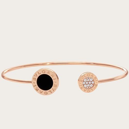 ブルガリ BVLGARI オニキス パヴェダイヤモンド ブレスレット 356186