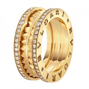 ブルガリ Bvlgari 18Kイエローゴールド ビー・ゼロワン 2バンドリング  35795418