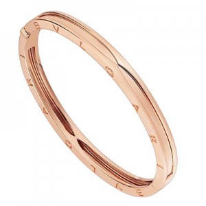 ブルガリ Bvlgari 18Kピンクゴールド ビー・ゼロワン ロゴブレスレット 355258