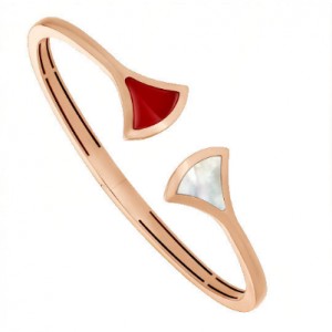 ブルガリ BVLGARI DIVA'S DREAM☆カーネリアン☆バングルブレスレット  357797