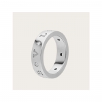 ブルガリ BVLGARI リング 18K ホワイトゴールド ロゴ ダイヤ 353996