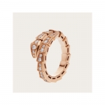 ブルガリ BVLGARI SERPENTI VIPER リング 18K ピンクゴールド ダイヤ 355977