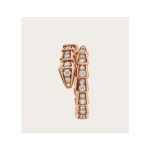ブルガリ BVLGARI SERPENTI VIPER リング 18K ピンクゴールド ダイヤ 355977