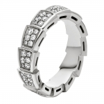 ブルガリ Bvlgari 18Kホワイトゴールド セルペンティ ヴァイパー リング  35795420