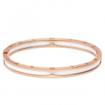 ブルガリ Bvlgari 18Kピンクゴールド ビー・ゼロワン ロゴブレスレット  355257