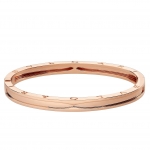 ブルガリ Bvlgari 18Kピンクゴールド ビー・ゼロワン ロゴブレスレット 355258