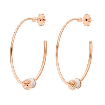 ブルガリ BVLGARI B.ZERO1 18Kピンクゴールド ラージ フープピアス 357221
