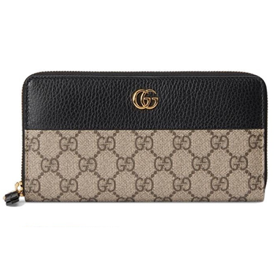 グッチ GUCCI GGマーモント ジップアラウンド ウォレット ブラック 456117 17WAG 1283