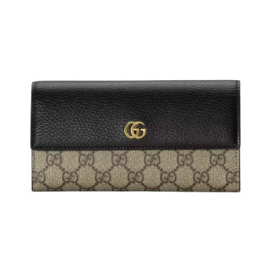 グッチ GUCCI GGマーモント・レザー コンチネンタルウォレット 二つ折り長財布 45611617WAG 1283