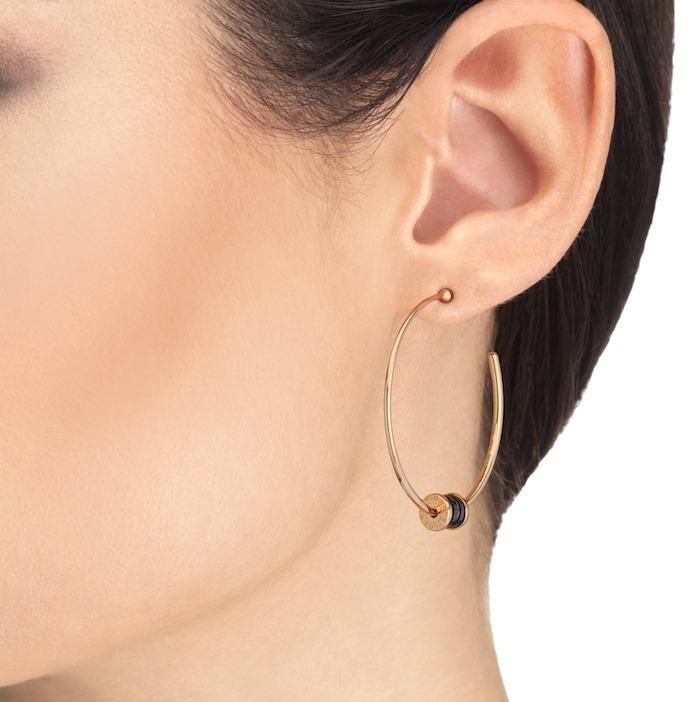 ブルガリ BVLGARI B.ZERO1 18Kピンクゴールド ラージ フープピアス 357222