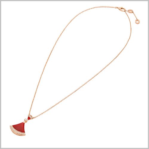 ブルガリ BVLGARI ディーバ ドリーム カーネリアンネックレス 356437
