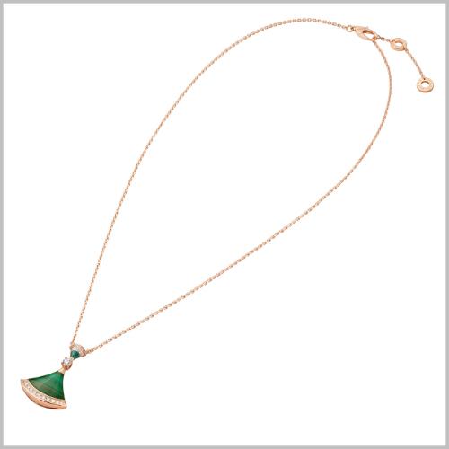 ブルガリ BVLGARI ディーバ ドリーム マラカイト ネックレス 351143
