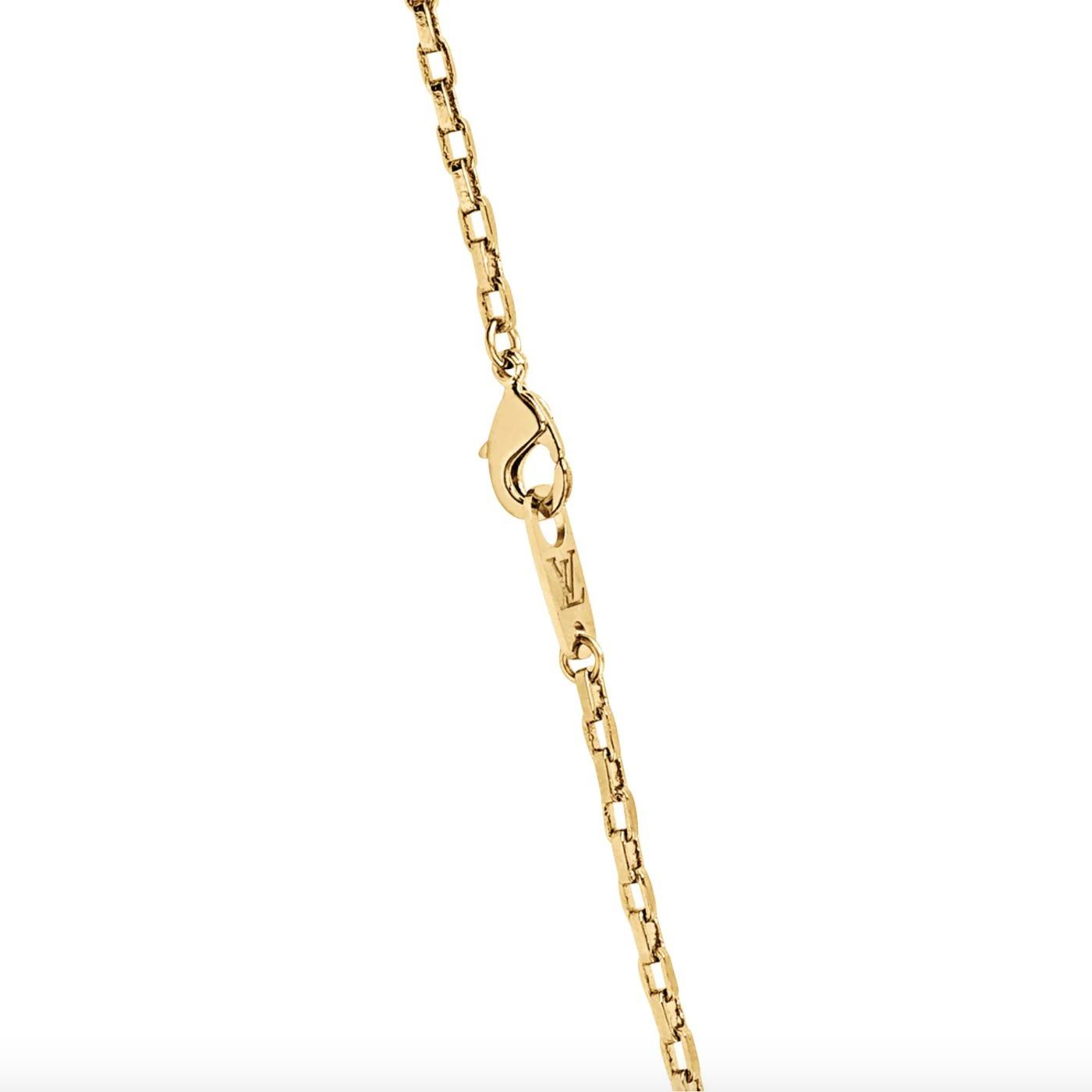 ルイヴィトンLouisVuitton × コリエ・ダミエ ホワイト ペンダント M69472