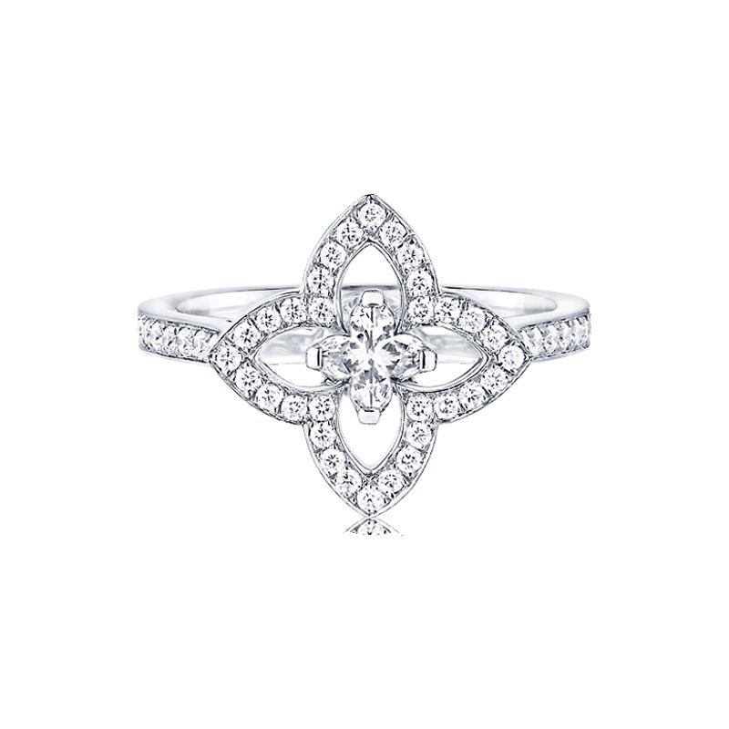 ルイヴィトン Louis Vuitton ソリティアレース ダイヤモンド リング指輪 Q9G22A