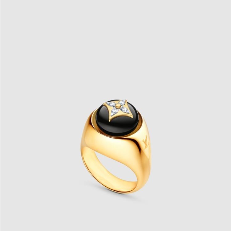 ルイヴィトン Louis Vuitton 指輪 B ブロッサム シグネットリング Q9M84B