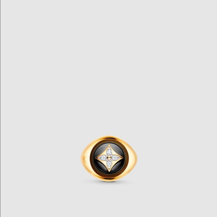 ルイヴィトン Louis Vuitton 指輪 B ブロッサム シグネットリング Q9M84B