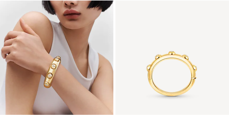 ルイヴィトン Louis Vuitton マンチェット PM B ブロッサム(イエローゴールド×ダイヤモンド） Q95746