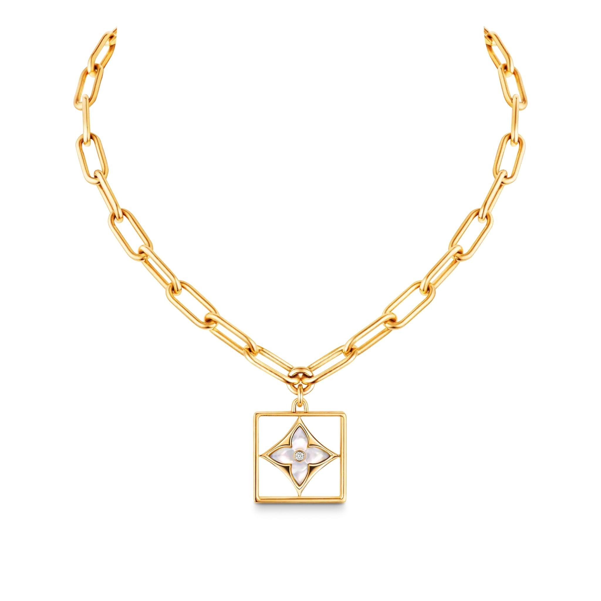 ルイヴィトン Louis Vuitton コリエ B ブロッサム ネックレス Q94466