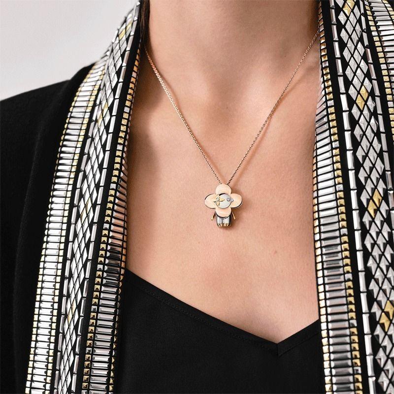 ルイヴィトン Louis Vuitton ヴィヴィアン ゴールド ダイヤ ネックレス Q93800